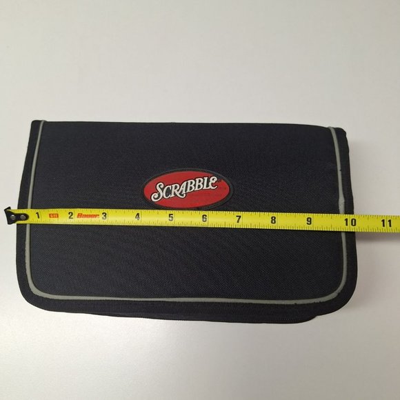 Scrabble Folio Travel Game 2001 Vintage Zipper Car Ride Pencil No Score Sheet - Picture 11 of 13